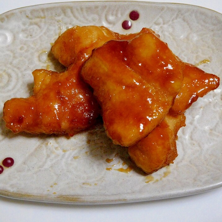 鶏むね肉の豆板醤味の甘辛煮